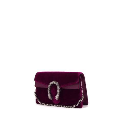 borsa gucci velluto viola|Borse Gucci in Velluto Viola .